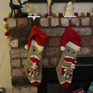 Sock monkey stockings